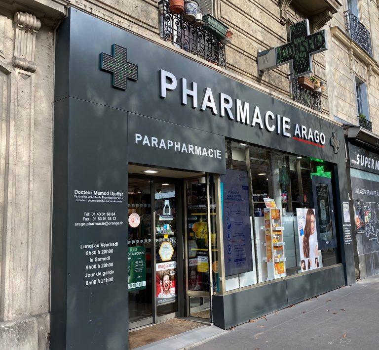 Enseigne de magasin pharmacie Marseille
