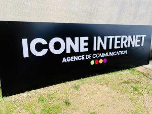 Enseigne lettres découpées Marseille