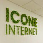 Enseigne lettres PVC végétales avec lichen Marseille