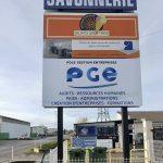 Panneau de bord de route à Marseille