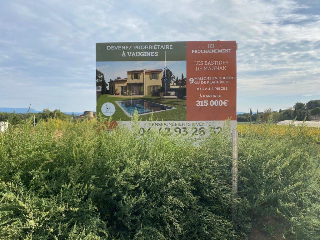 Panneau de promotion immobilière Marseille