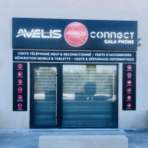 Enseigne "Avelis Gala Phone Connect" Marseille