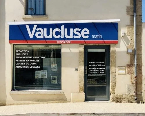 Enseigne "Vaucluse Matin" Marseille