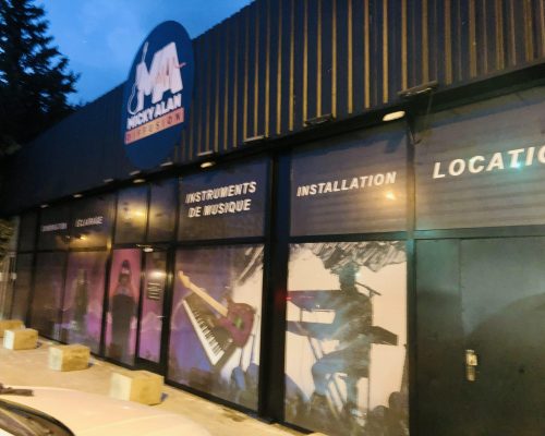 Enseigne magasin de musique